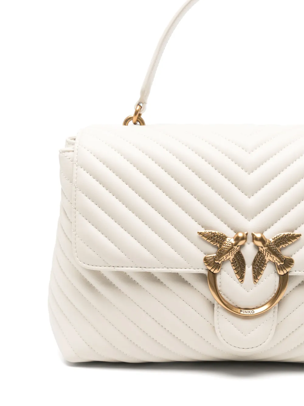 PINKO Grote Love Lady Puff shopper Wit