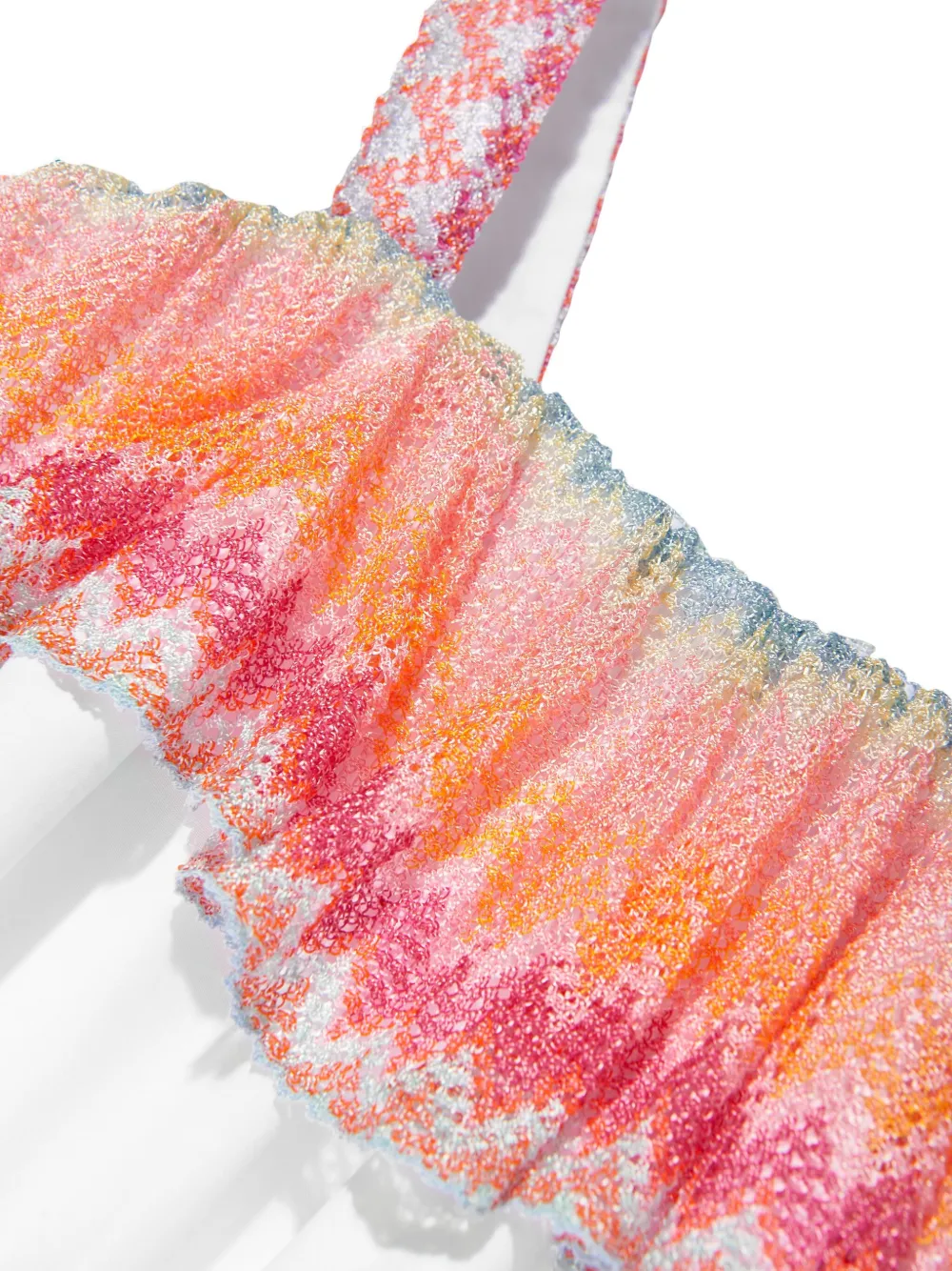 Missoni Kids Jurk met chevron detail Wit