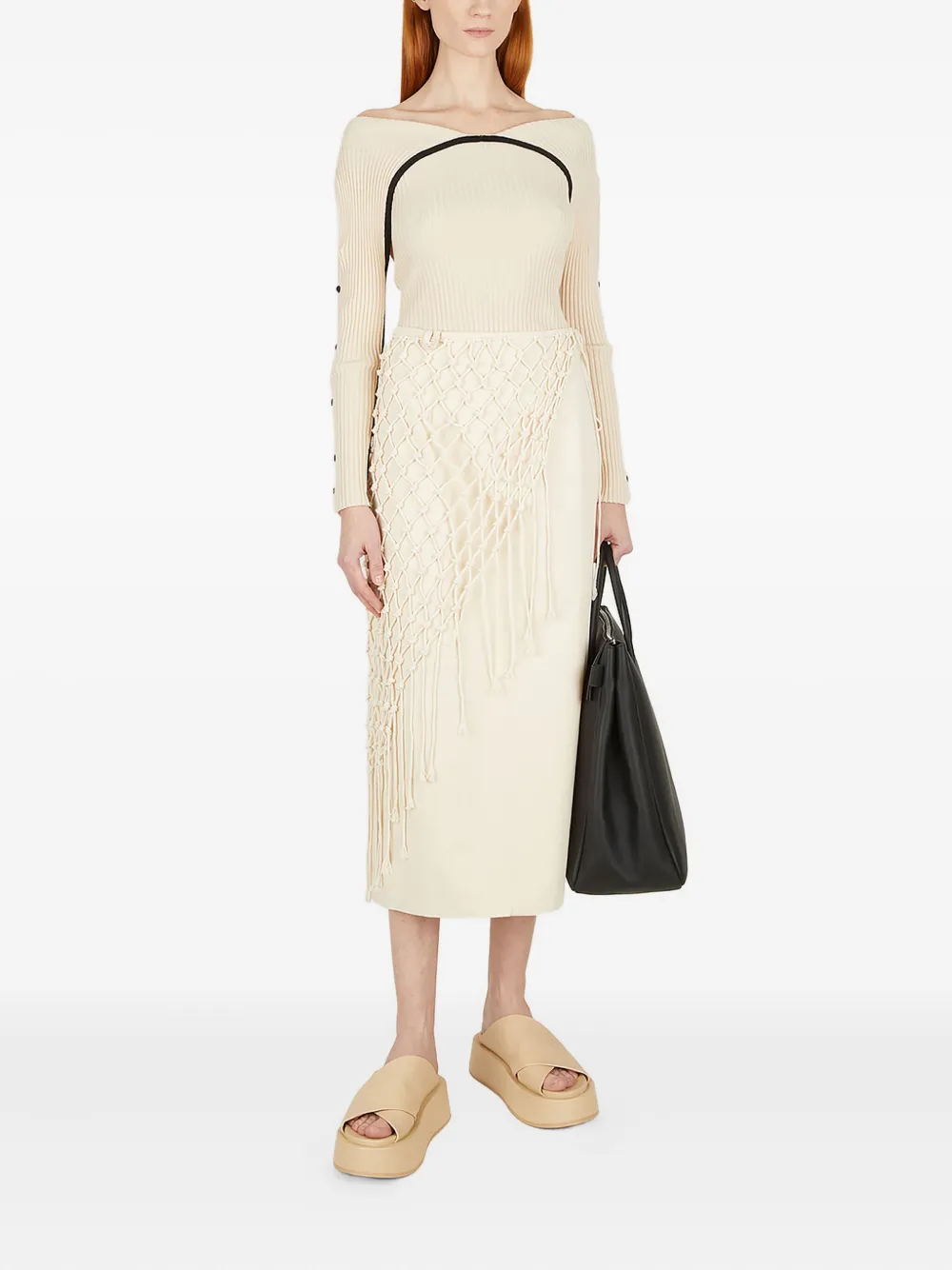 Wynn Hamlyn off-shoulder ribbed top | T-Shirts & Jersey Shirts | Image 2