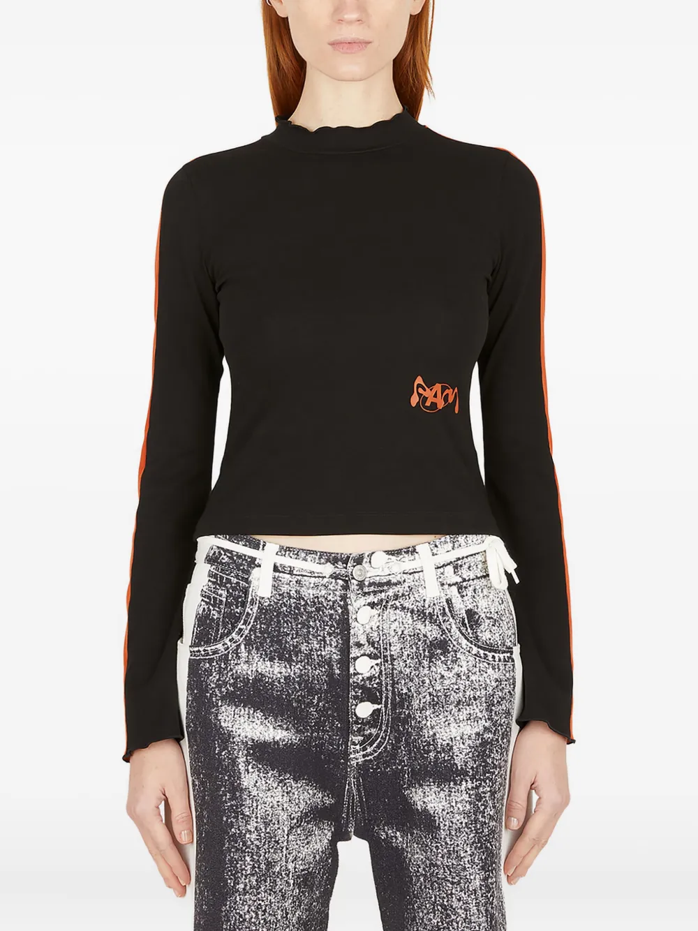 Perks And Mini high-neck panelled top | أسود | Image 1
