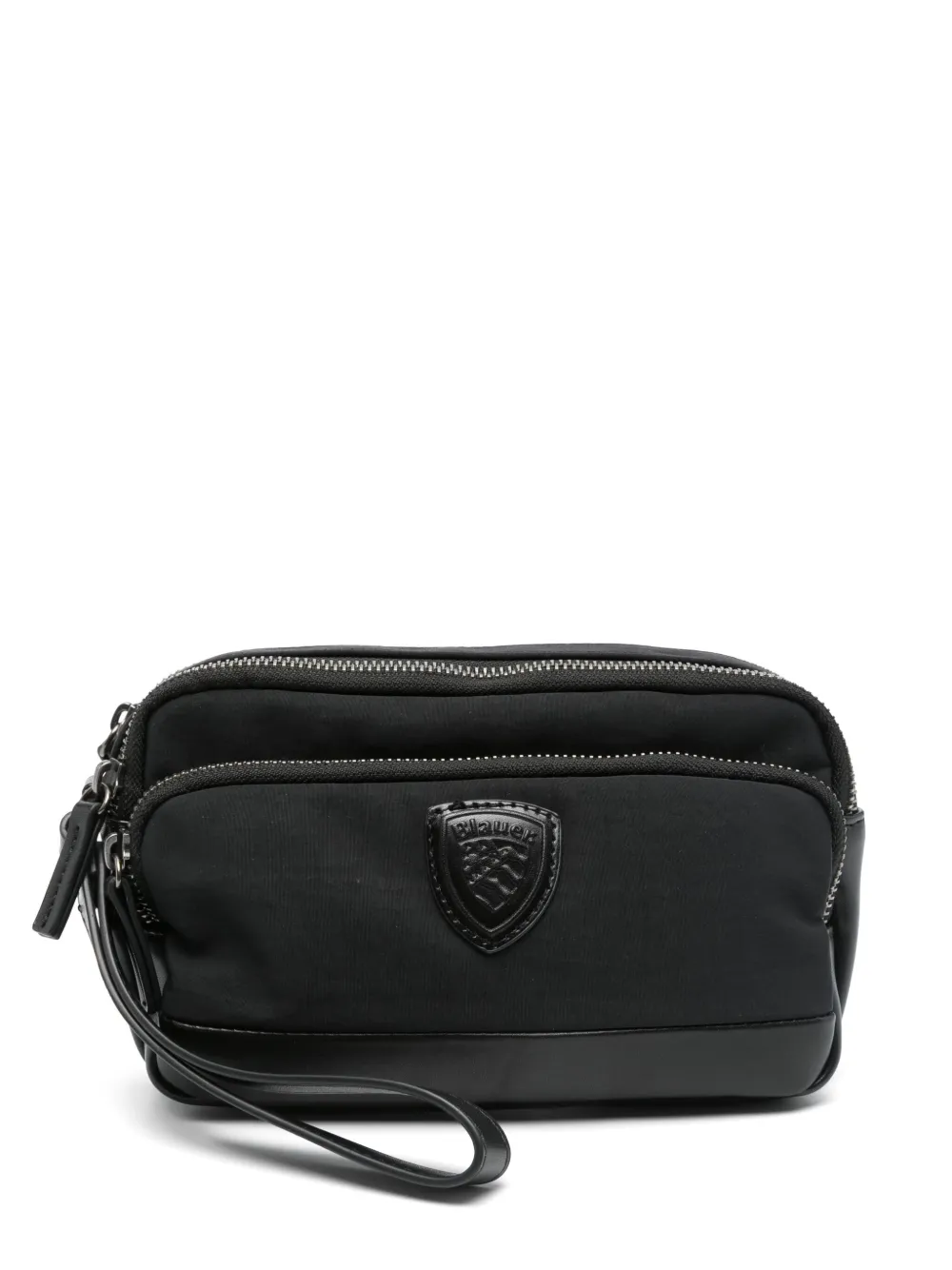 Blauer Necessaire com patch de logo | Preto | Image 1