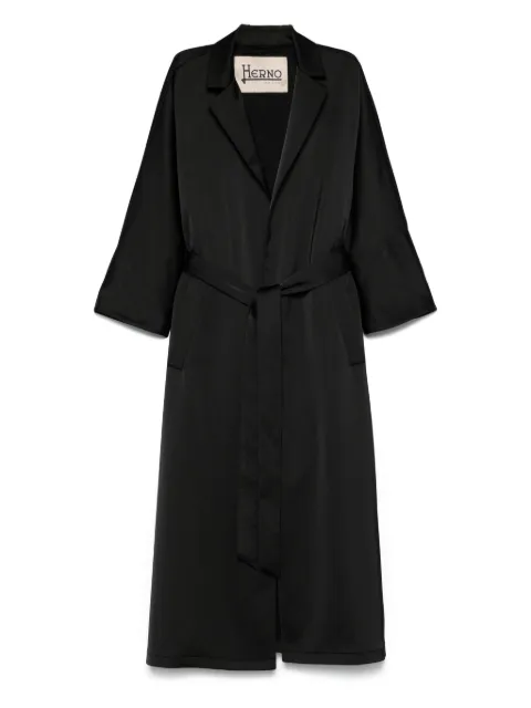 Herno satin trench coat