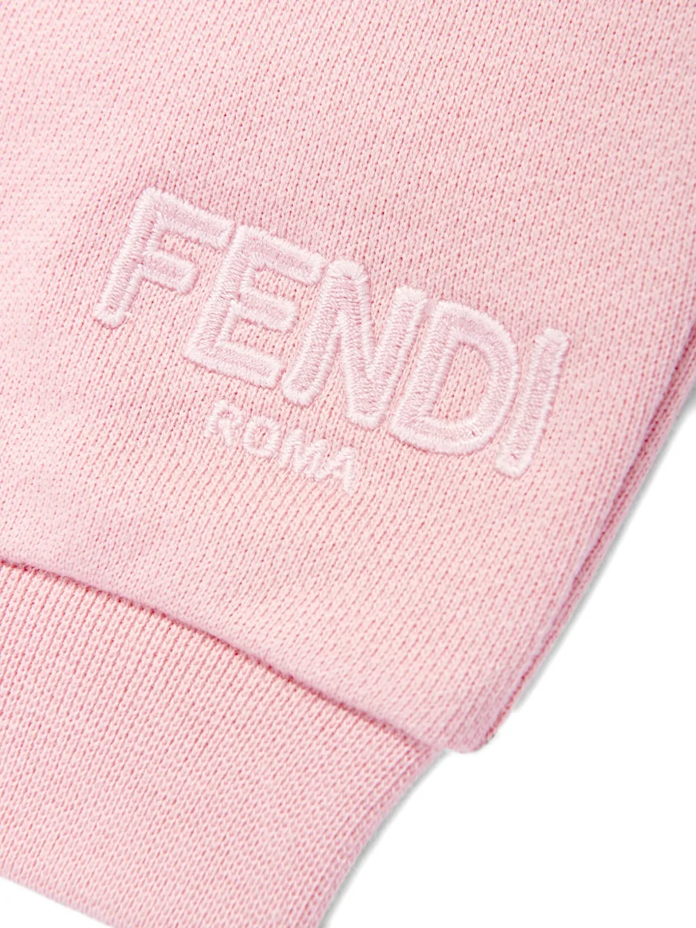 Fendi Kids Legging met geborduurd logo Roze