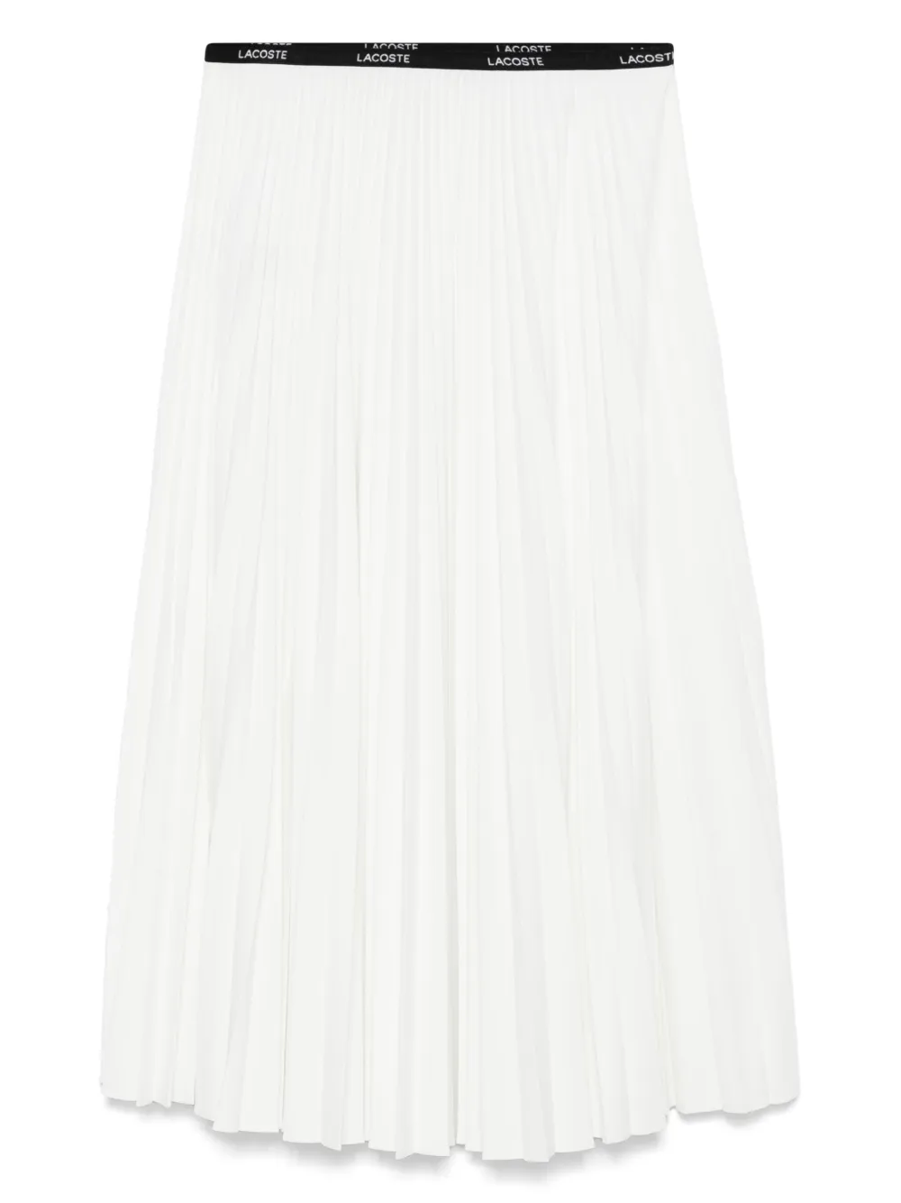 Lacoste Plissé midi-rok Wit