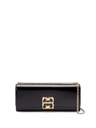 Givenchy 4G Liquid chain-detail Clutch Bag | Black | FARFETCH