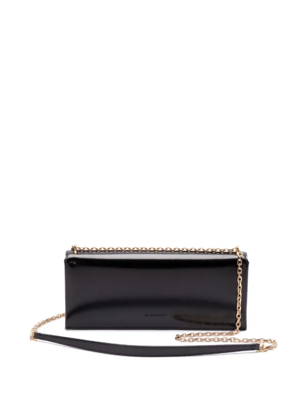 【関税＆送料込み】Givenchy Clutch Givenchy 4G Liquid chain-detail Clutch Bag | Black | FARFETCH