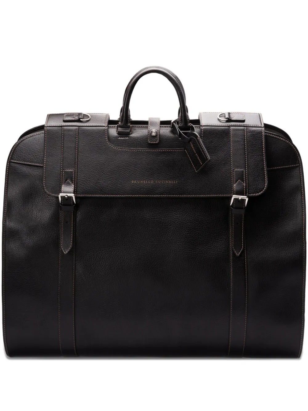 Brunello Cucinelli bolsa weekender estructurada | negro | Image 1
