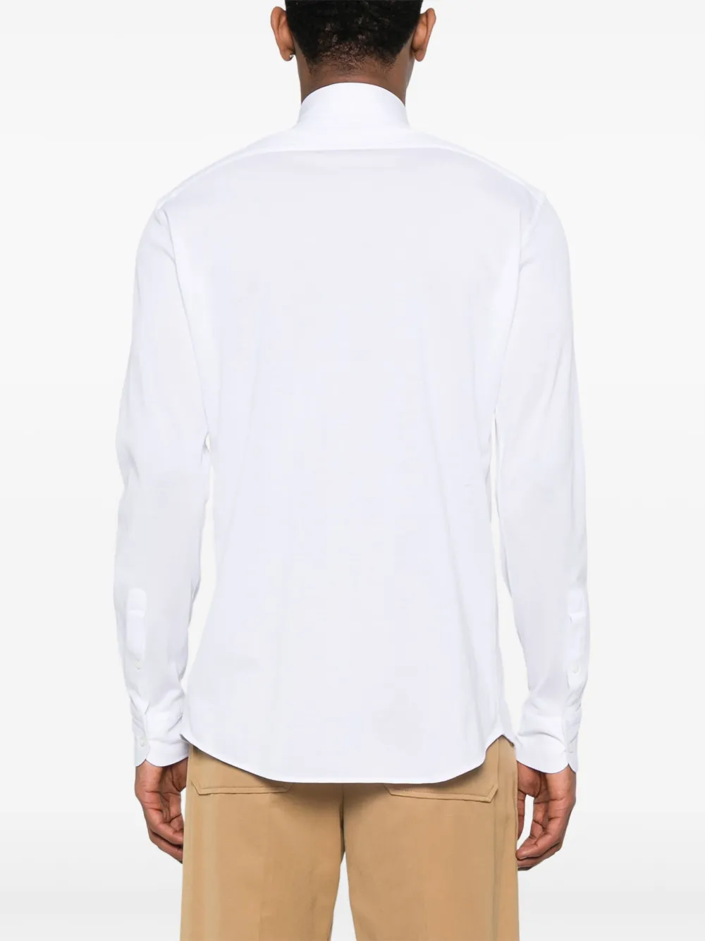 Zegna Piqué overhemd Wit