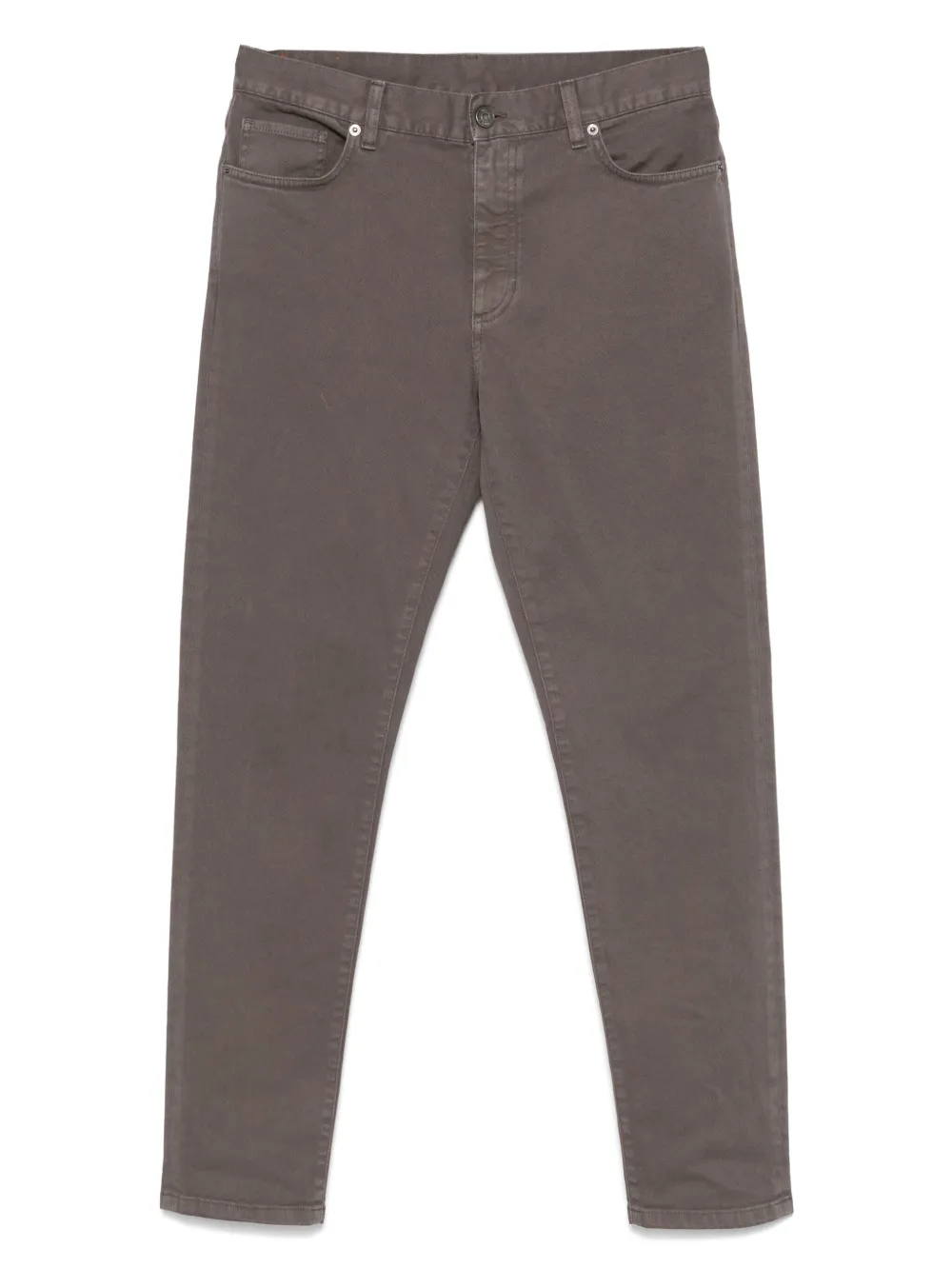 Zegna Jeans met logopatch Bruin