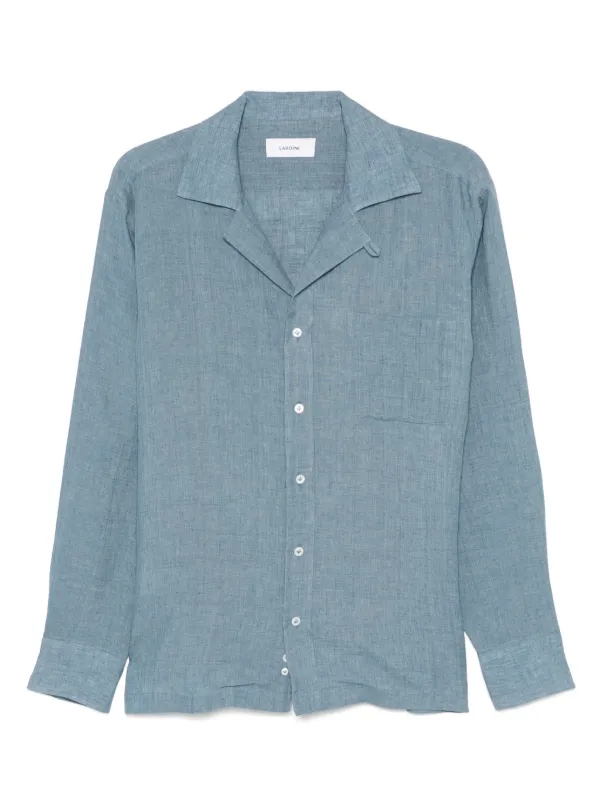 Lardini リネンシャツ | ブルー | FARFETCH JP
