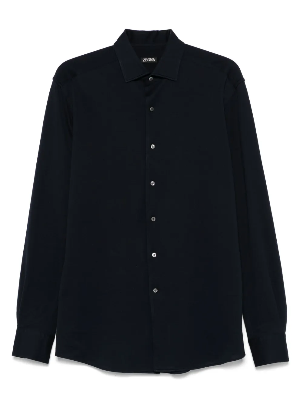 Zegna camisa de piqué | azul | Image 1