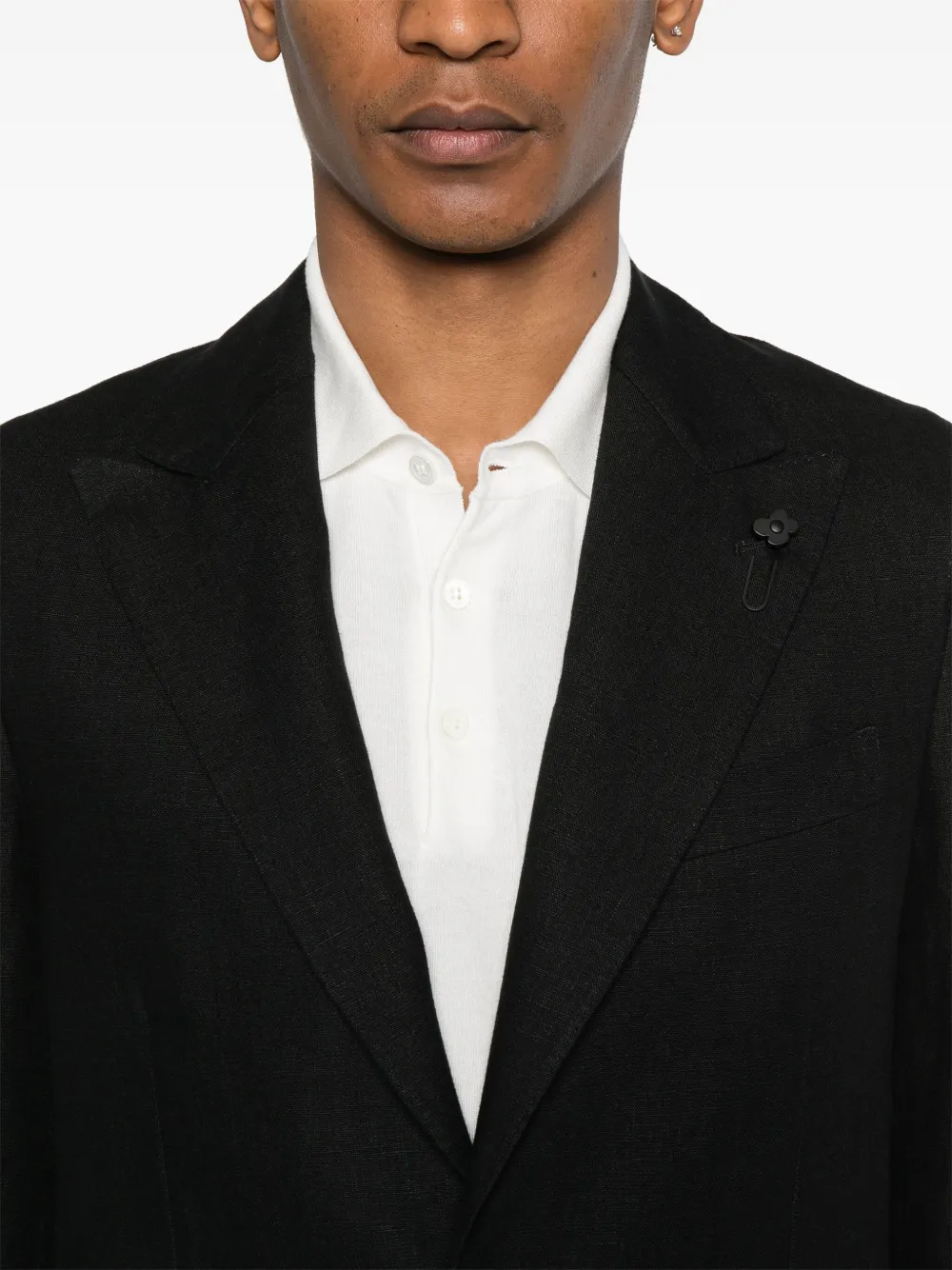 Lardini Pak met broche detail Zwart