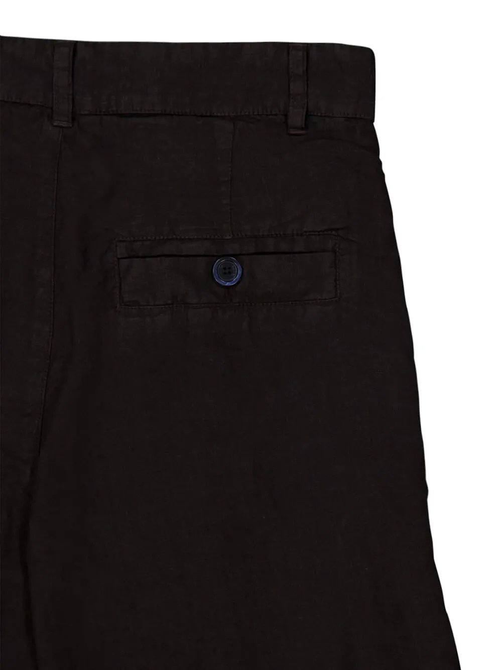120% Lino Geplooide shorts met zak Zwart