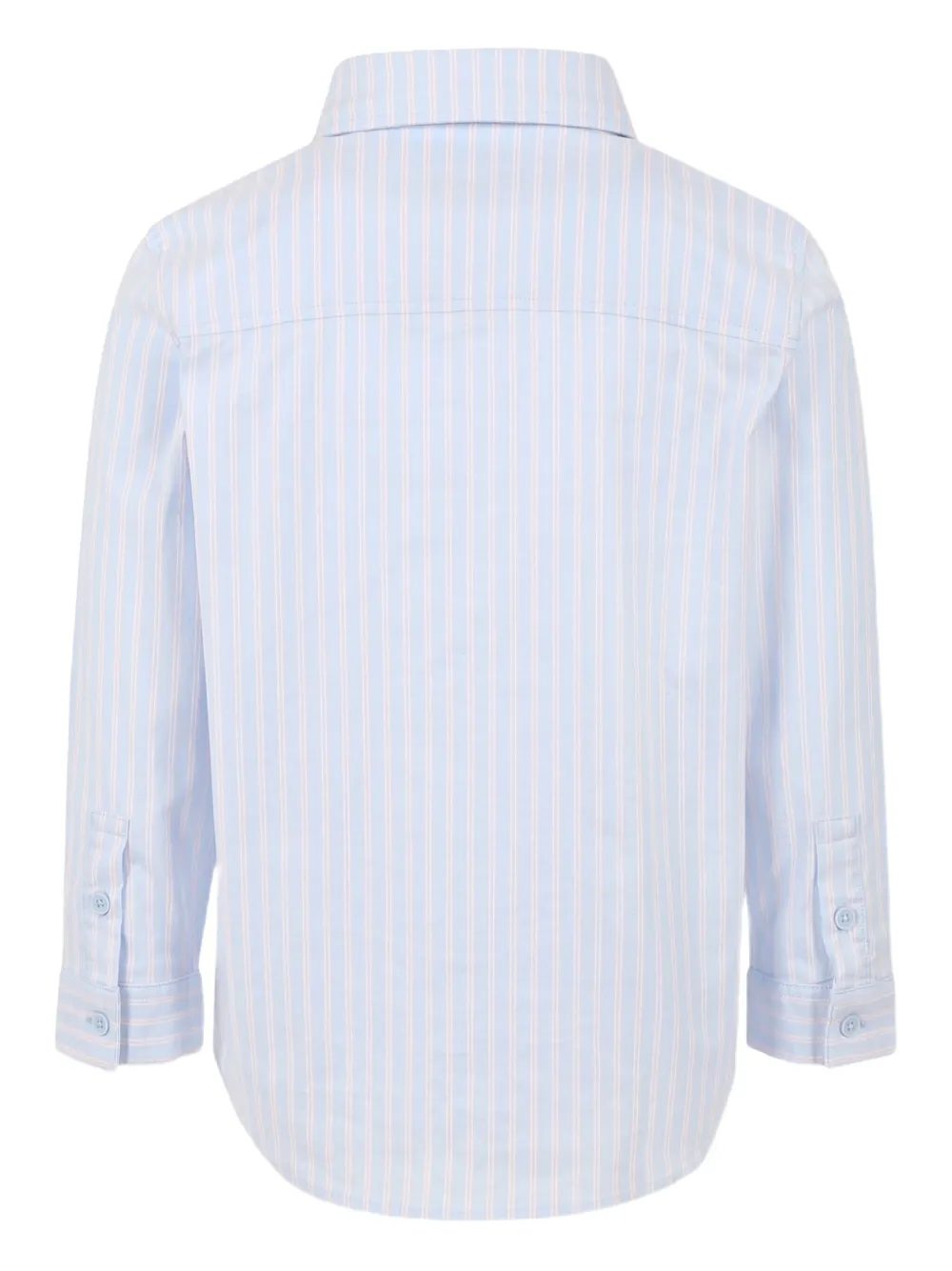 Lacoste Kids Gestreept shirt met geborduurd logo Blauw