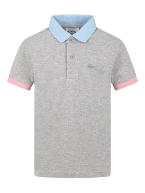 Lacoste Kids colour-block polo shirt