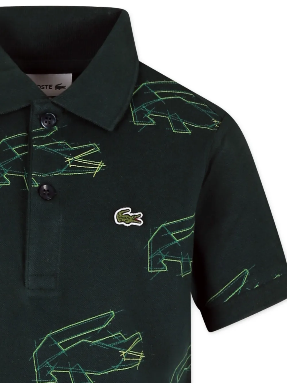 Lacoste Kids Poloshirt met logoprint Groen