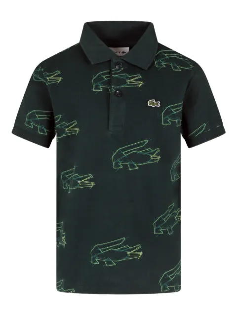 Lacoste Kids logo-print polo shirt