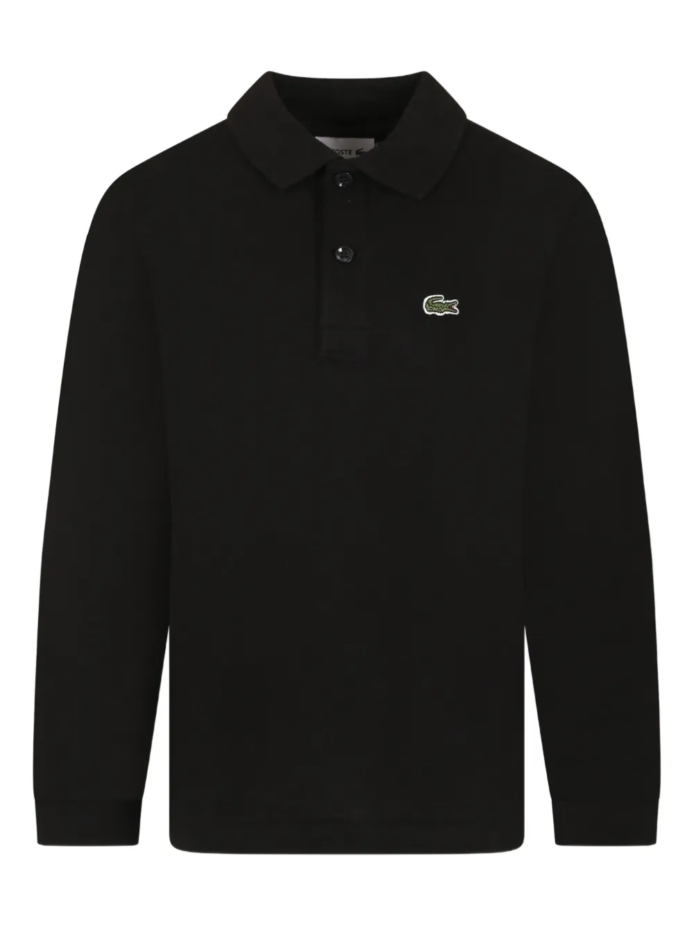 Lacoste Kids Poloshirt met geborduurd logo Zwart