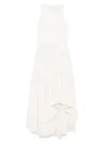 Alexander McQueen asymmetric midi dress - Neutrals