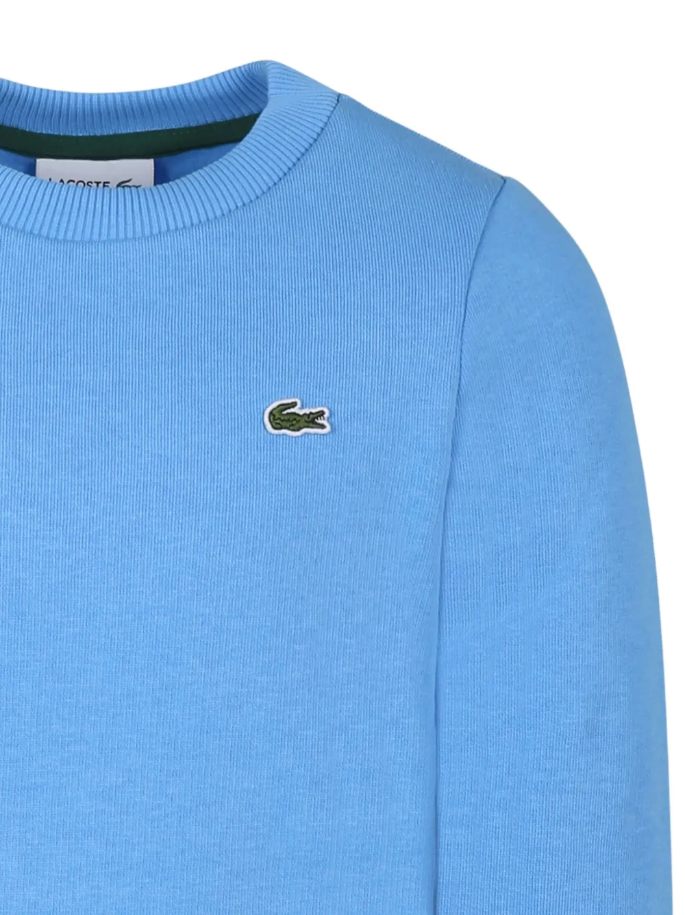 Lacoste Kids Sweater met geborduurd logo Blauw