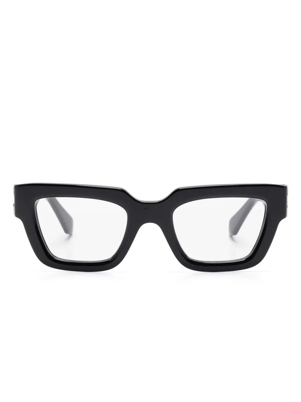 Off-White Eyewear アローモチーフ 眼鏡フレーム - ブラック Off-White Eyewear アローモチーフ 眼鏡フレーム - ブラック