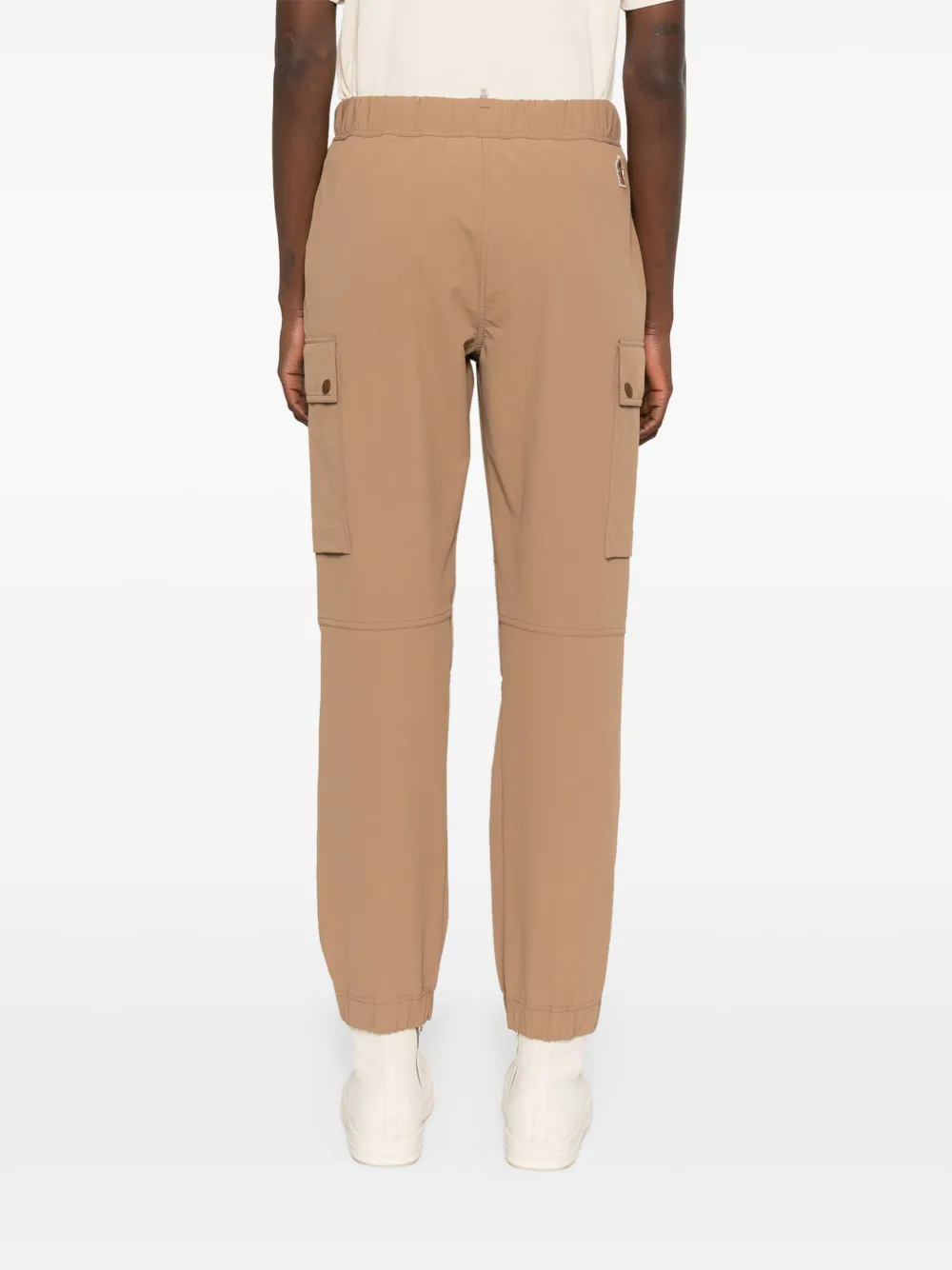 MONCLER LOGO-PATCH CARGO TROUSERS