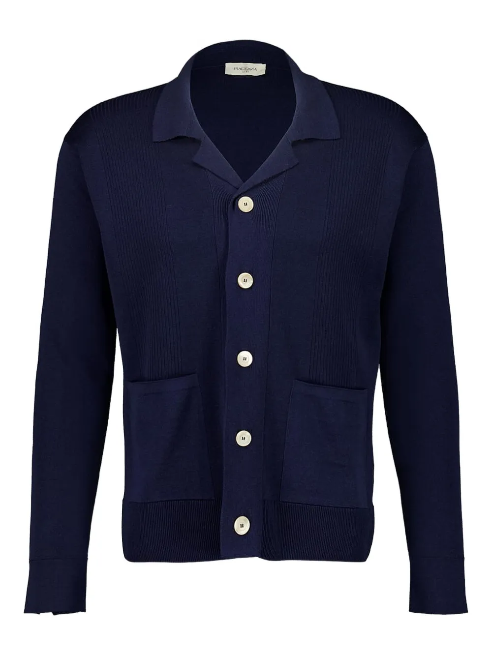 Piacenza Cashmere ribbed-knit cardigan | Blue | Image 1