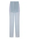 Blumarine semi-sheer trousers - Blue