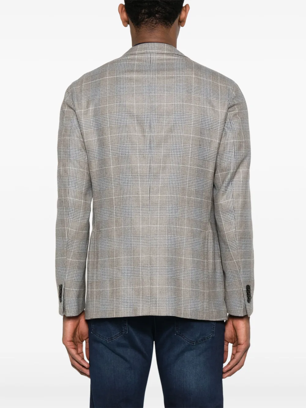Boglioli Geruite blazer Blauw