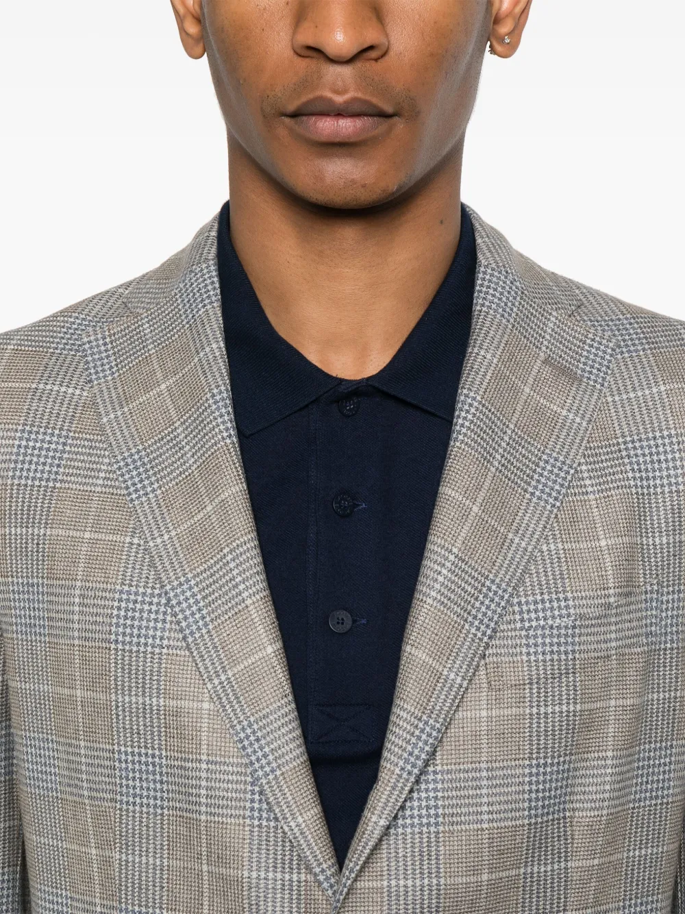 Boglioli Geruite blazer Blauw