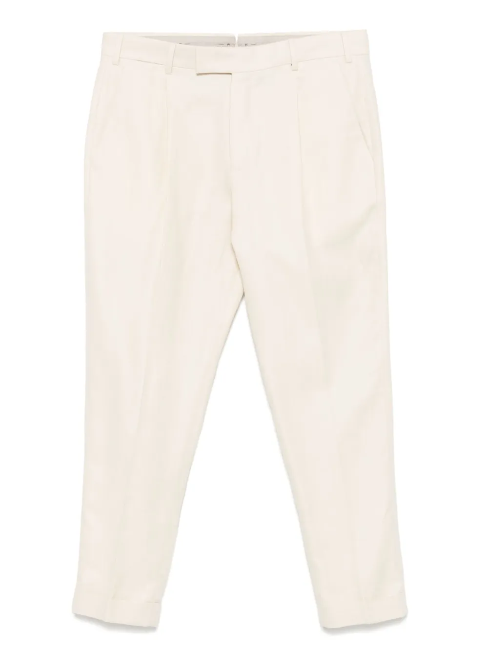 PT Torino Broek met geplooid detail Beige