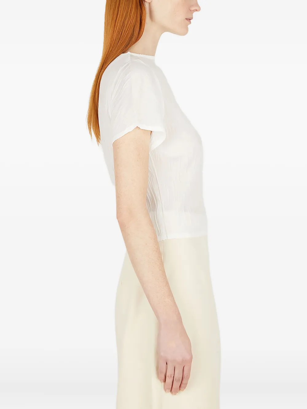 Wynn Hamlyn Crinkled Blouse In White