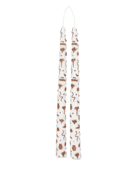Marloe Marloe embossed tapered candles