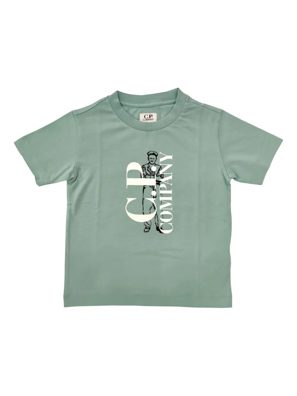 C.P. Company Kids Katoenen T-shirt Groen
