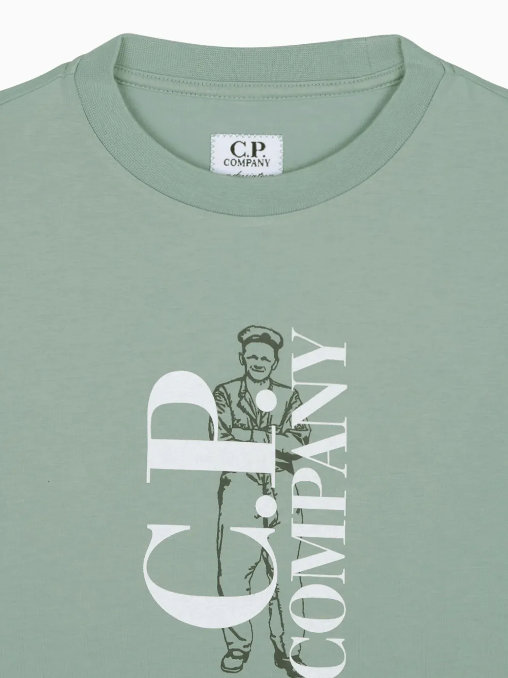 C.P. Company Kids Katoenen T-shirt Groen