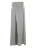 Blumarine wrap-detail trousers - Grey