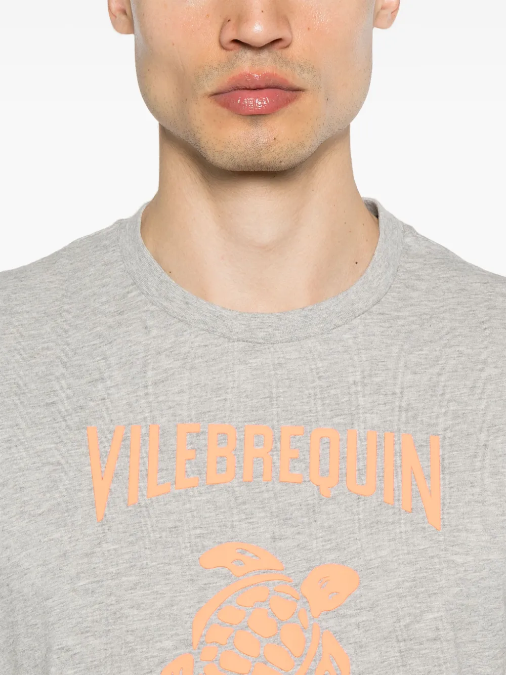 Vilebrequin T-shirt met logoprint Grijs
