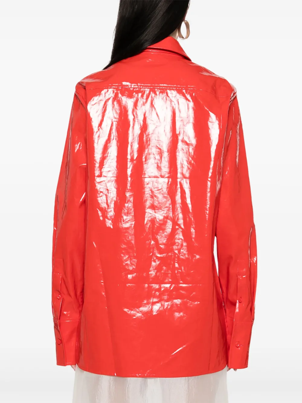 Jil Sander Blouse met strikdetail Rood