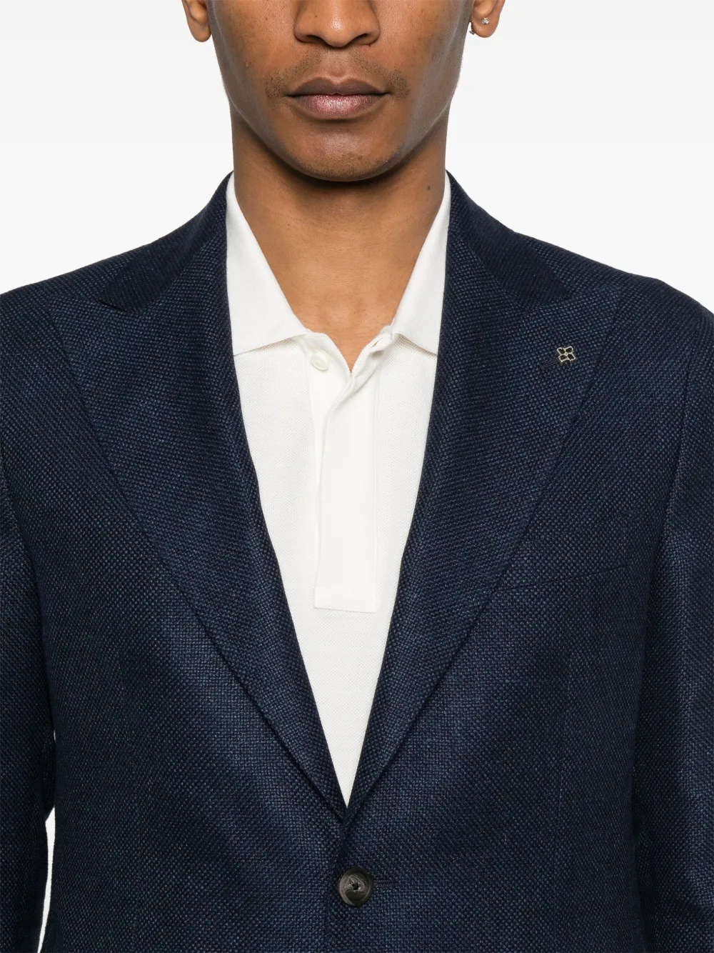 Tagliatore Blazer met enkele rij knopen Blauw