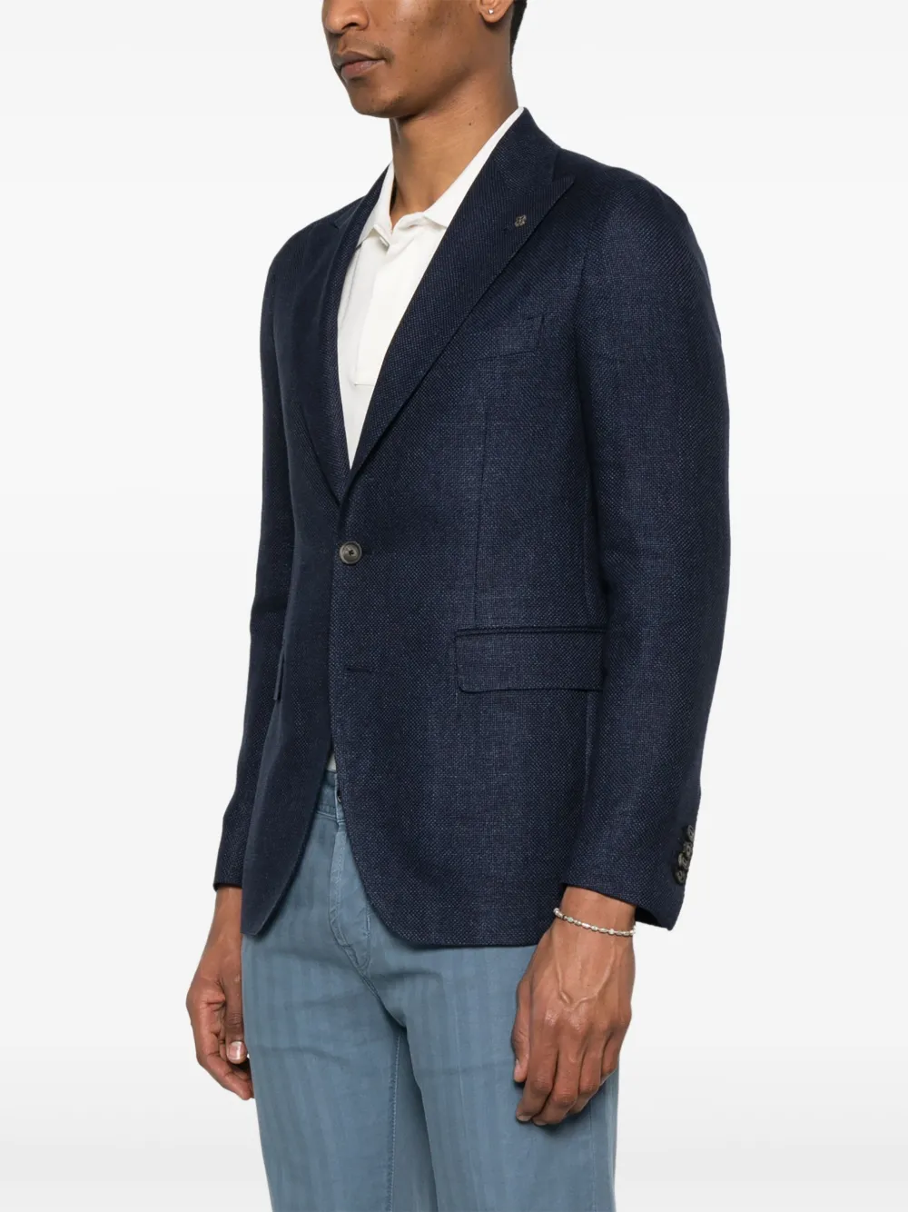 Tagliatore Blazer met enkele rij knopen Blauw