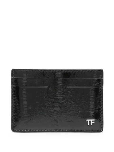 TOM FORD tarjetero con aplique del logo