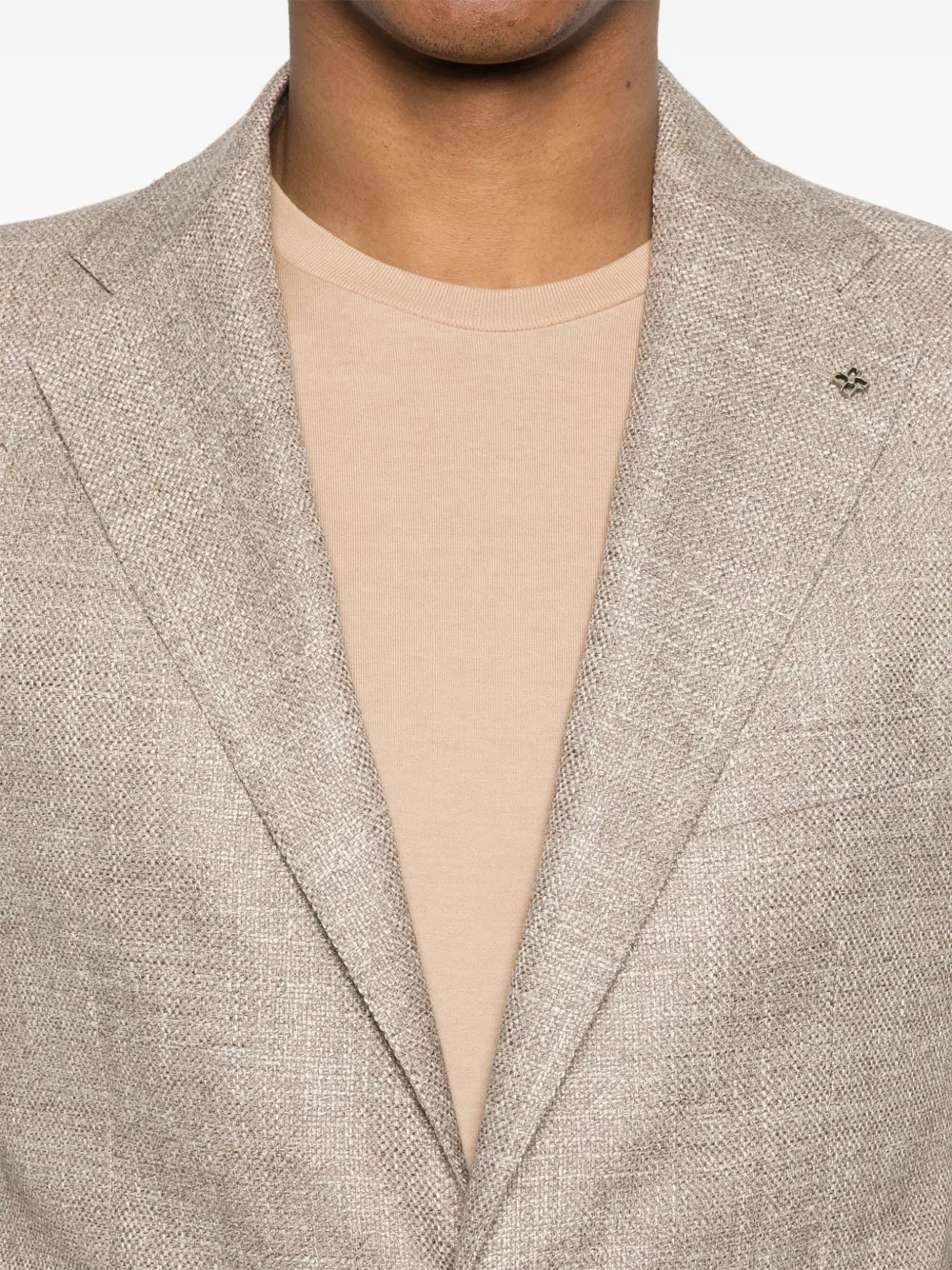 Tagliatore Blazer met enkele rij knopen Beige