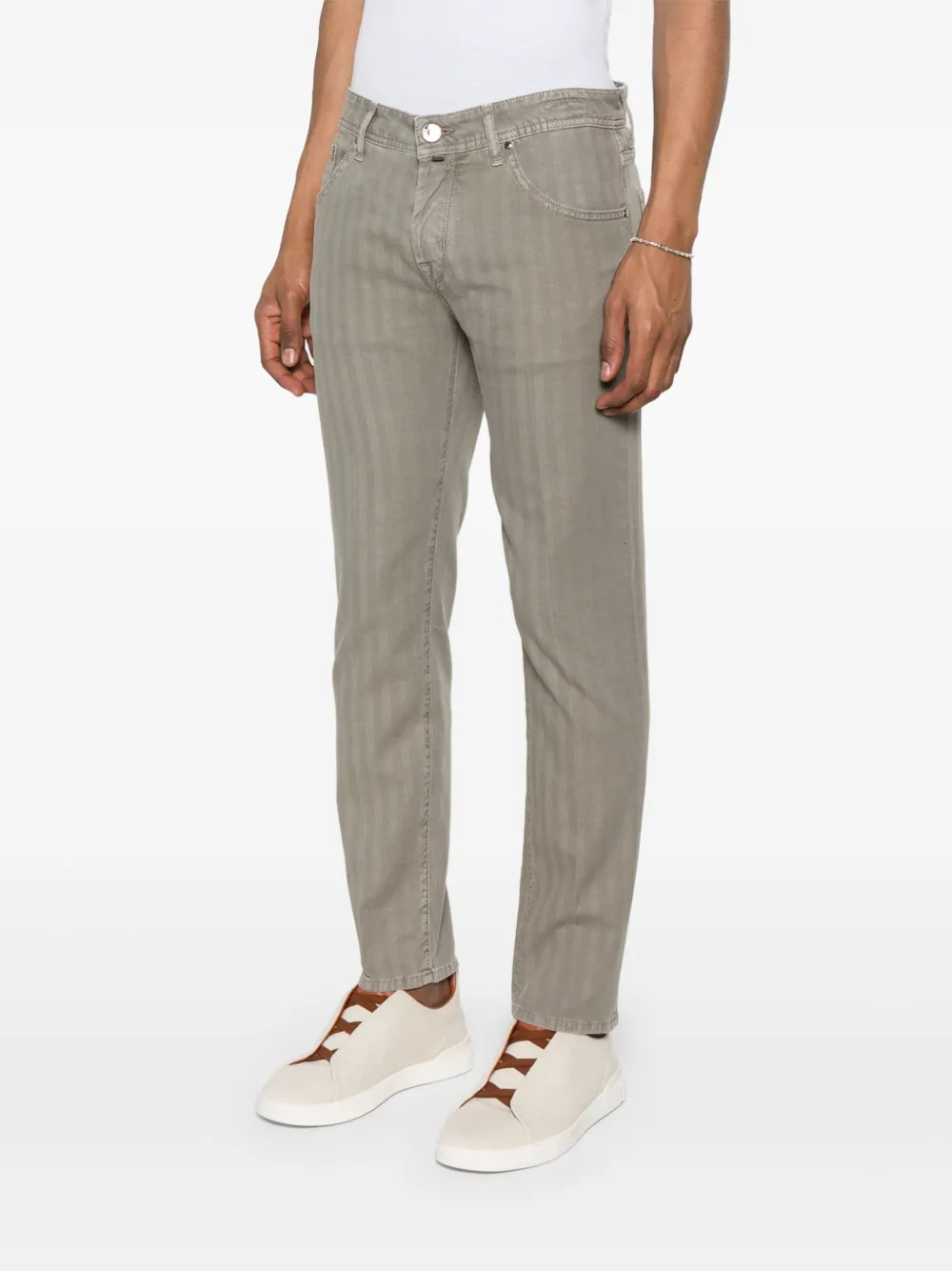 Jacob Cohen Scott Trousers In Brown