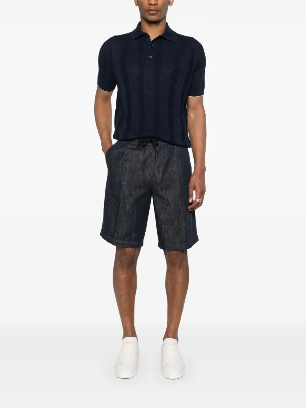 Brunello Cucinelli playera tipo polo tejida de canalé | Image 2