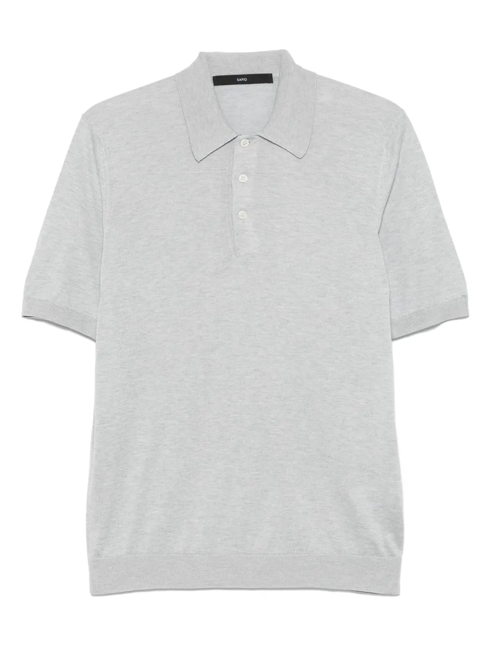 SAPIO playera tipo polo de seda | gris | Image 1