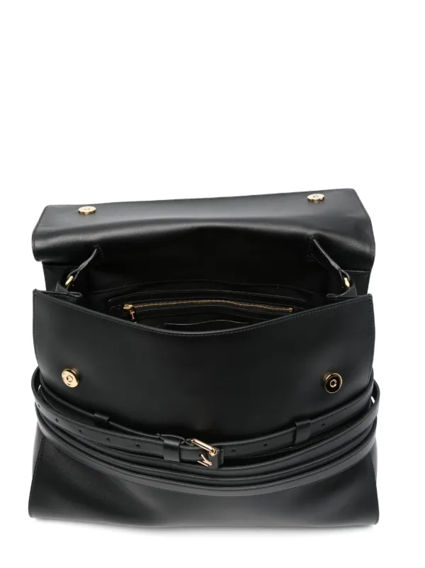 Moschino Medium Tie Me Shoulder Bag | Black | FARFETCH