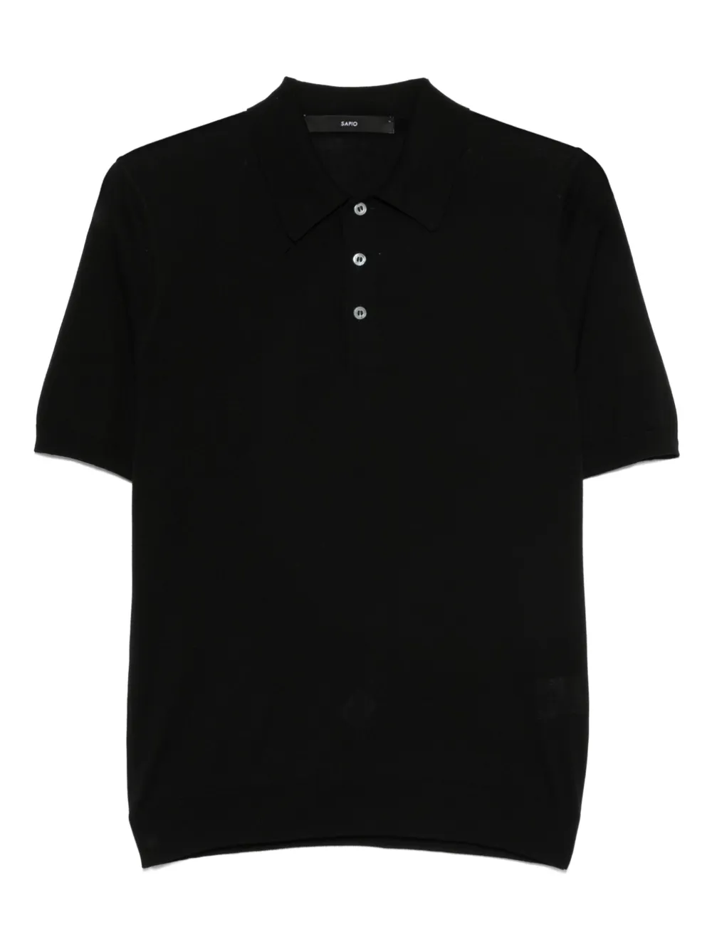 SAPIO playera tipo polo de seda | negro | Image 1