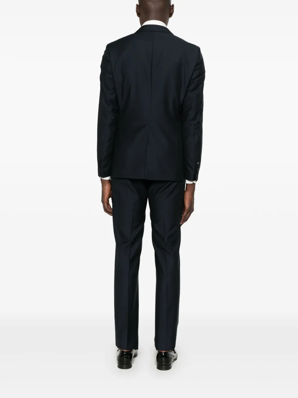 Shop Tagliatore Wool Suit In Blue