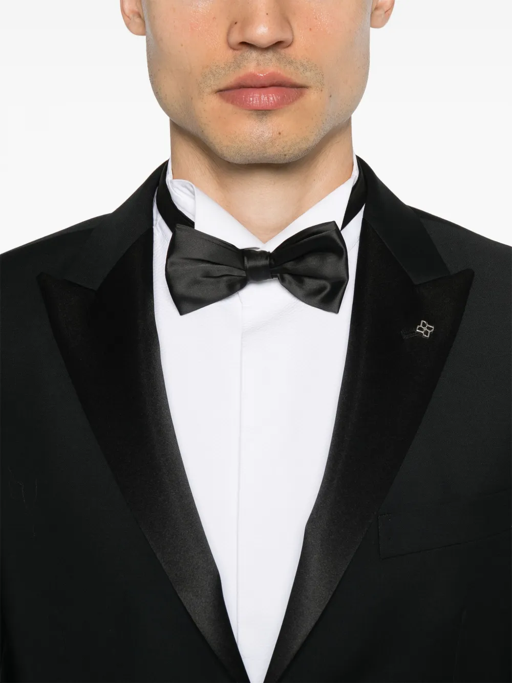Shop Tagliatore Single-breasted Suit In Black