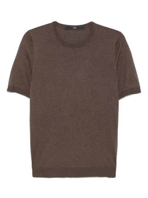 T-shirt en maille fine - SAPIO - Modalova